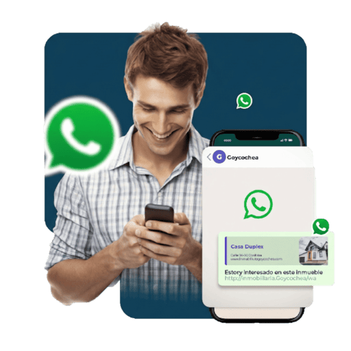 Mockup de TIVEChat mostrando una conversacion automatica en WhatsApp cerrando una venta